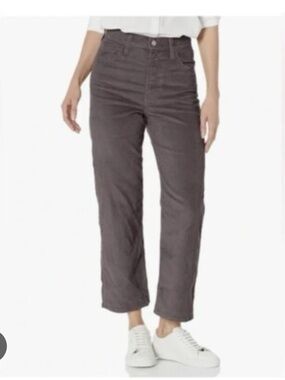Levi’s ribcage straight ankle gray corduroy